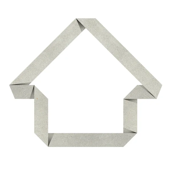 Haus Origami recyceltes Papier — Stockfoto