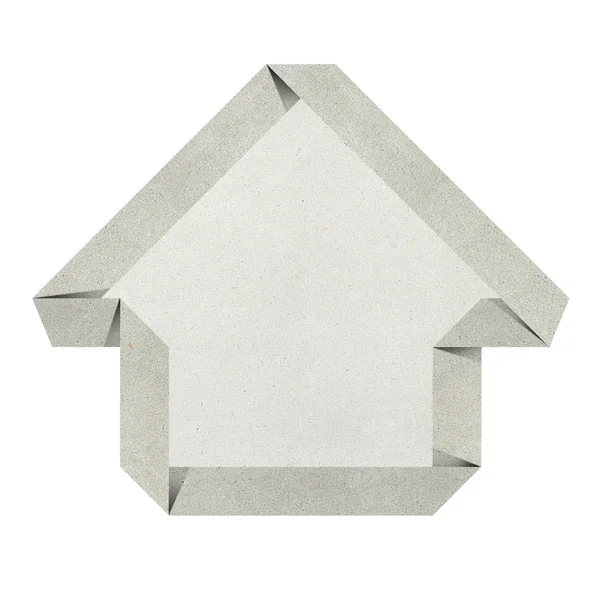 房子折纸回收 papercraft — 图库照片