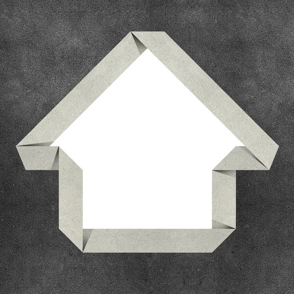 Casa origami reciclado papelaria — Fotografia de Stock