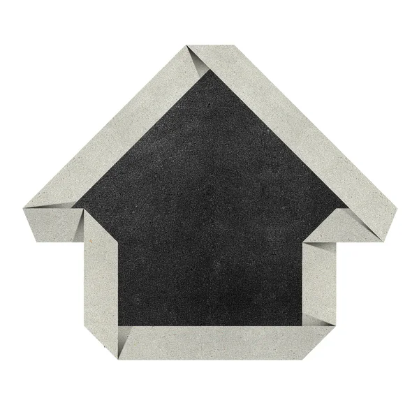 Hus origami återvunnet pappersmodell — Stockfoto