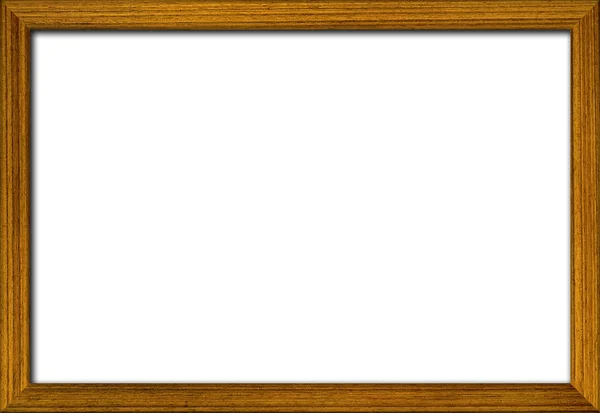 空白の木製フレーム onwhite の背景 — ストック写真
