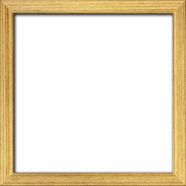 Пустая деревянная рамка на белом фоне — стоковое фото