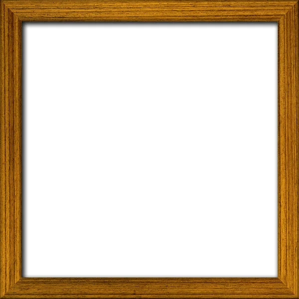 Blank wooden frame onwhite background — Stock Photo, Image