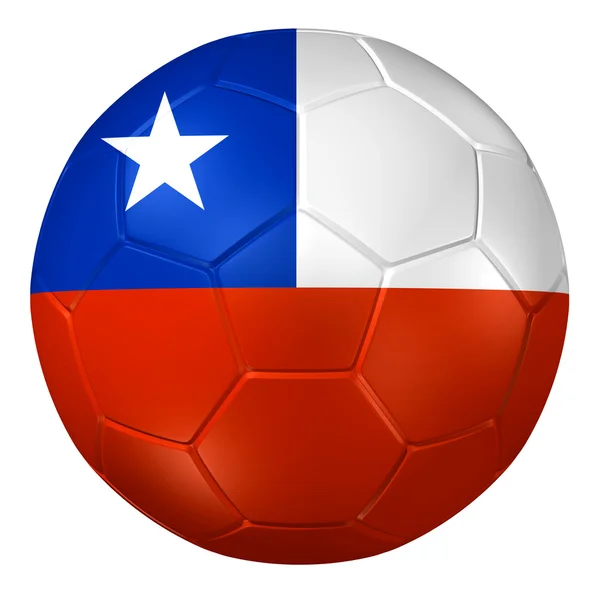 3D-Darstellung eines Fußballs. — Stockfoto