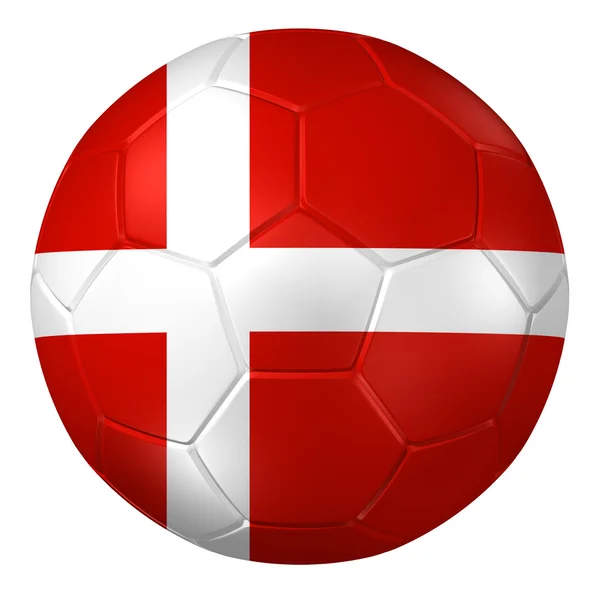 Representación 3d de una pelota de fútbol. — Foto de Stock