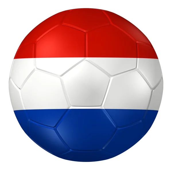 Bir futbol topunun 3D canlandırması. — Stok fotoğraf