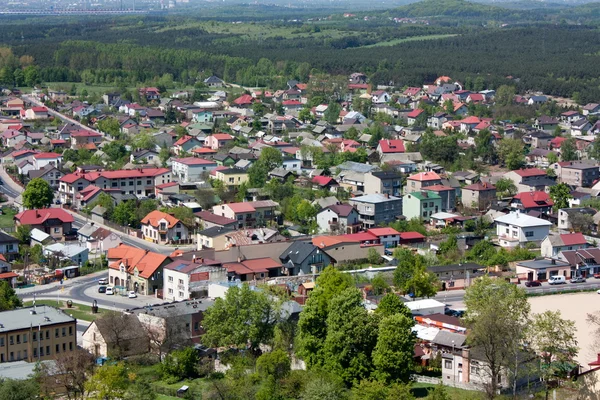 Dorf Olsztyn Stockfoto