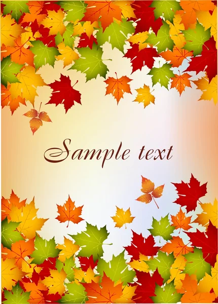 stock vector Fall background