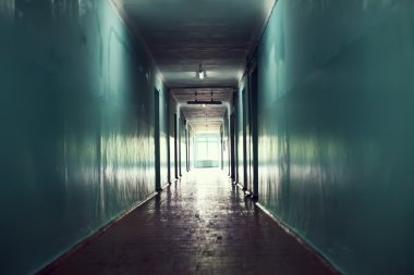 Dark corridor clipart