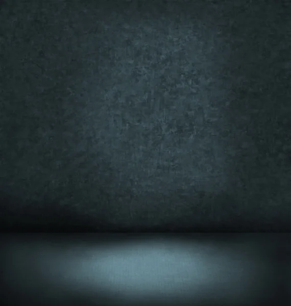 Abstract blue dark interior — Stock Photo, Image