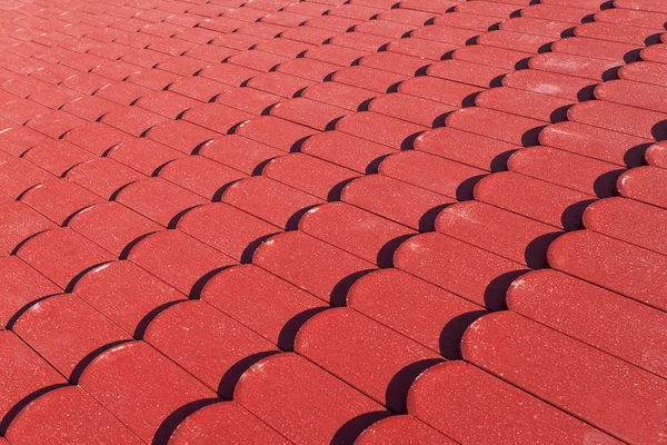 Textur roter Dachziegel — Stockfoto