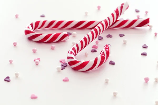 Bastoncini di caramelle di Natale — Foto Stock