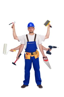 Handyman or worker - jack of all trades clipart