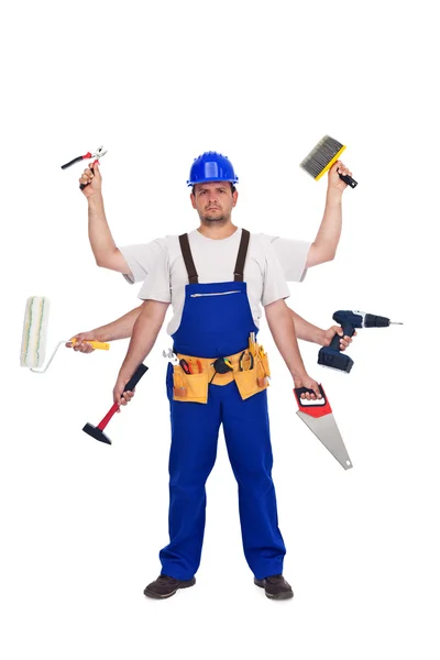 Handyman ou trabalhador - valete de todos os comércios — Fotografia de Stock