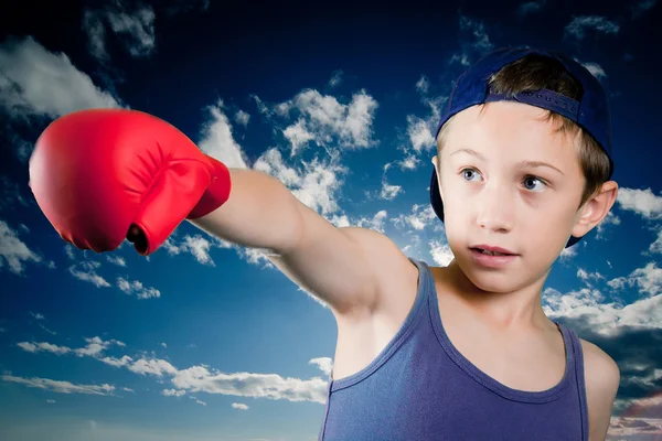 Child fights for a best future — Stock Photo, Image