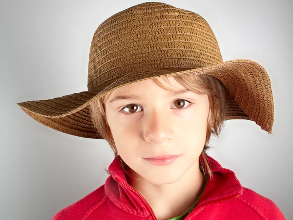 Kind mit Hut — Stockfoto