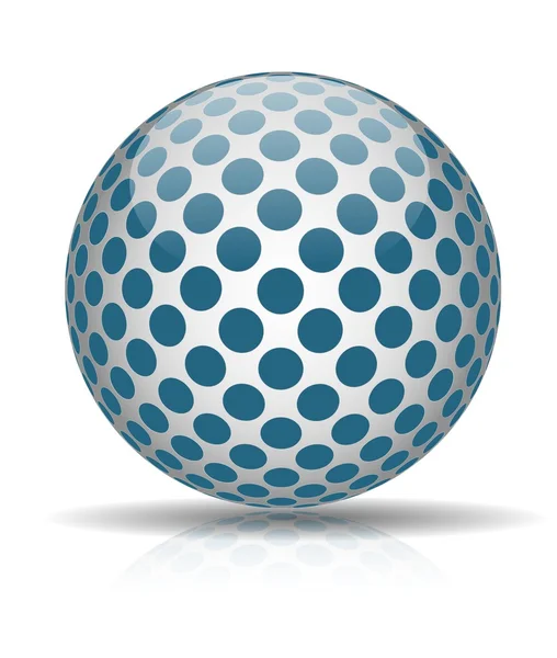 Piłka z niebieskich kółek — Zdjęcie stockowe