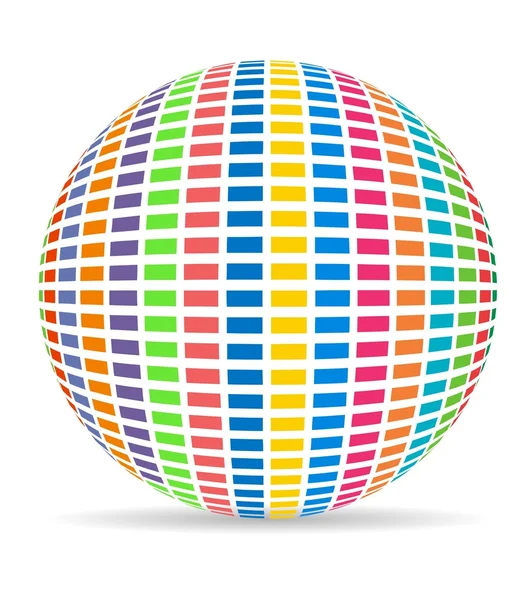 Boule colorée avec boule égaliseur — Photo