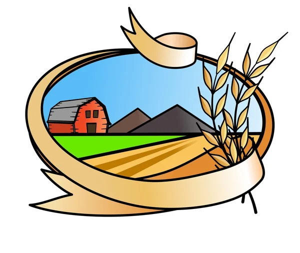 Farm zászló ikon — Stock Fotó