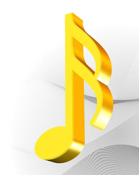 Золотая икона музыки — стоковое фото