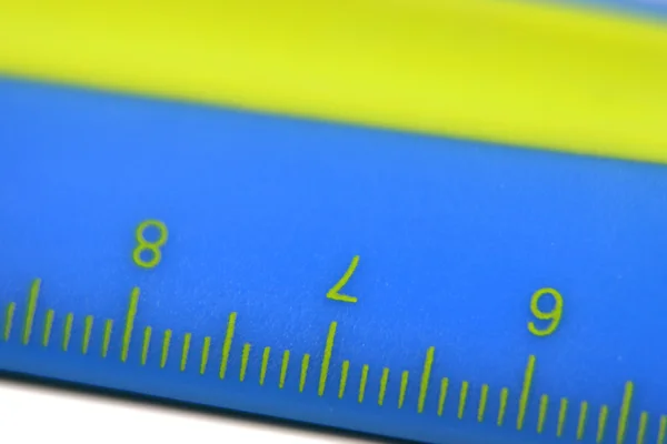 Blue color ruler — Stock Photo, Image