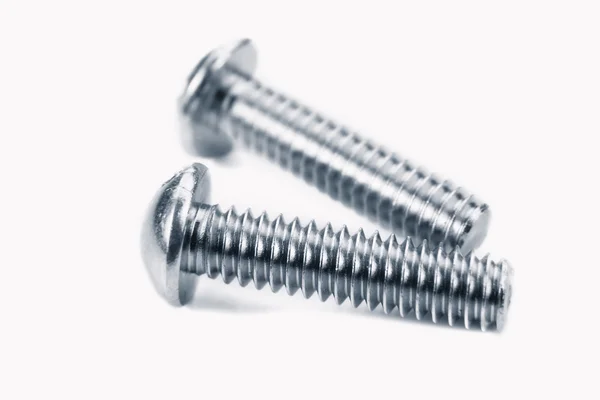 Two metal screws — Stock Photo, Image