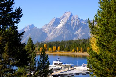 Jackson lake scenic area clipart