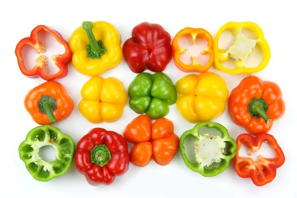 Cut peppers — Stock Photo, Image