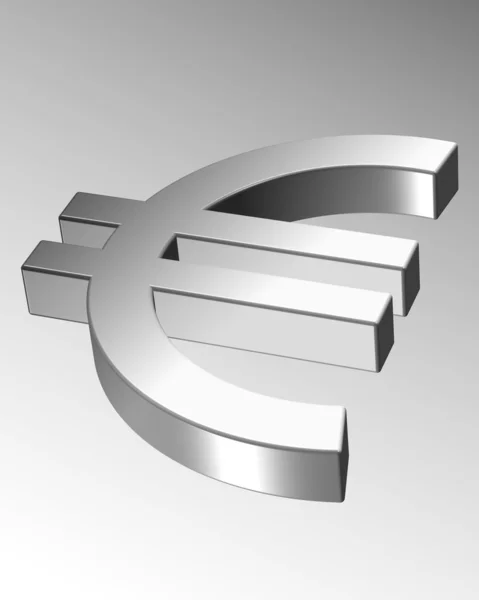 3D euro-symbolen — Stockfoto