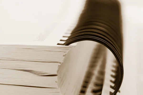 Spiraal binder boek — Stockfoto