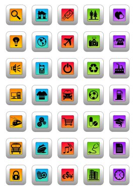 Web icons clipart