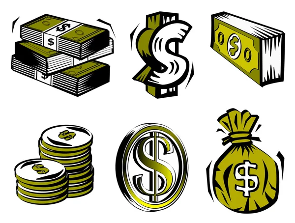 Símbolos do dólar — Fotografia de Stock