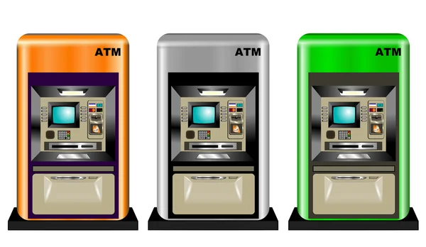 ИЛЛЮСТРАЦИЯ банкоматов — стоковое фото