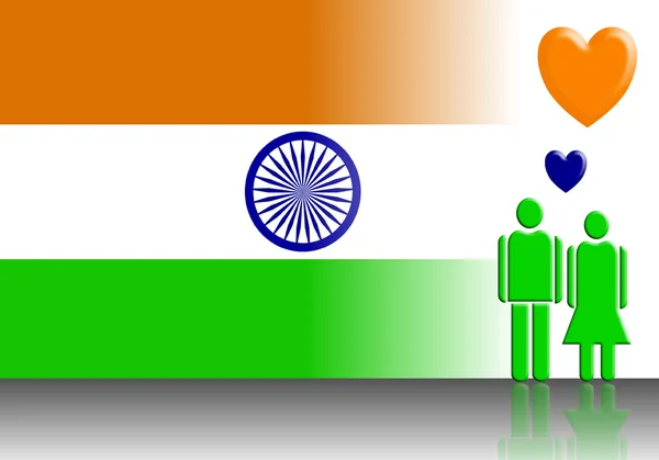 Indian flag — Stock Photo, Image