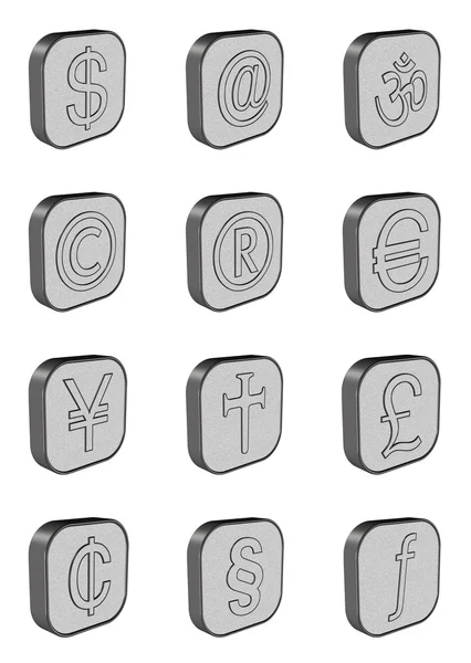 Moneda símbolos — Foto de Stock