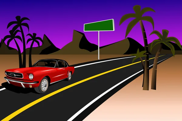 Mustang na pustyni — Zdjęcie stockowe