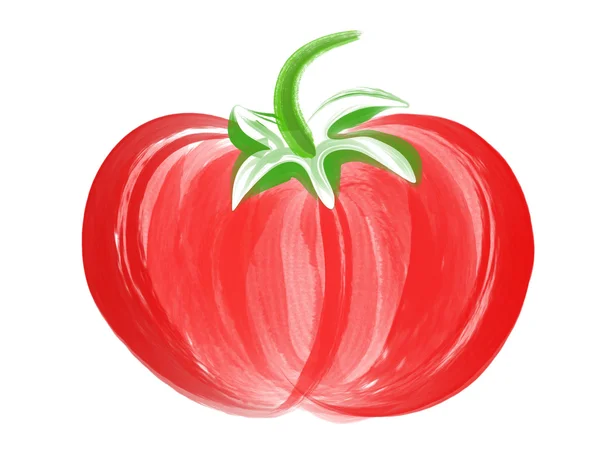 Pincel de tomate Arte — Fotografia de Stock