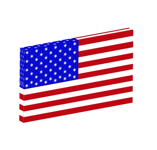 Ikona americké vlajky. — Stock fotografie