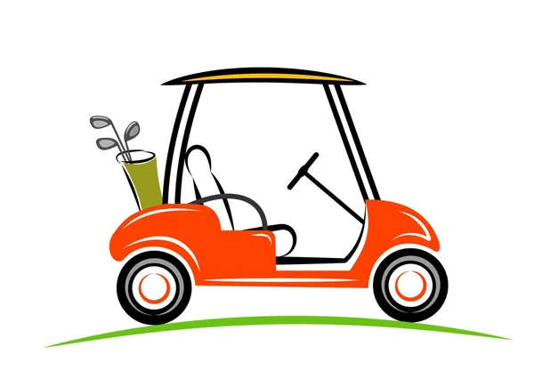 Golf auto Čárová grafika — Stock fotografie
