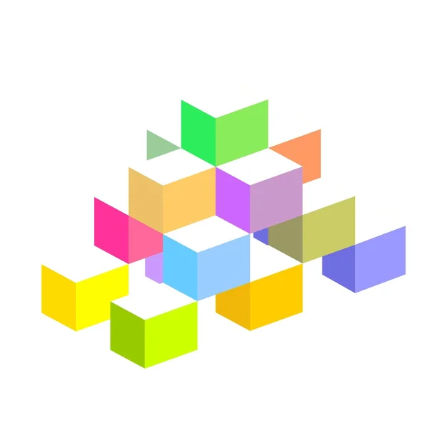 Colorful 3d blocks — Stock Photo, Image