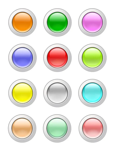 Glassy buttons — Stock Photo, Image