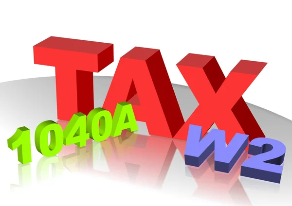 Daňové ikona — Stock fotografie