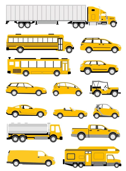 Ikony transportowe — Zdjęcie stockowe