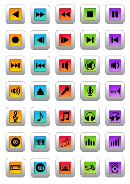 Muzikale pictogrammen — Stockfoto