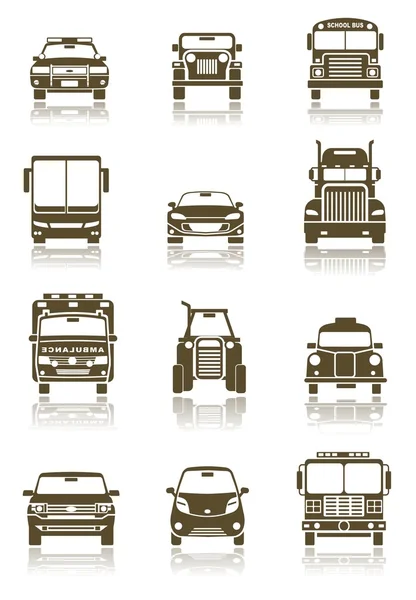 Zestaw ikon transportu — Zdjęcie stockowe