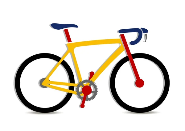 Una ilustración de bicicleta colorida —  Fotos de Stock