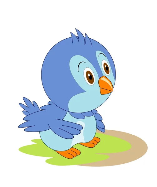 Lindo pájaro dibujos animados — Foto de Stock