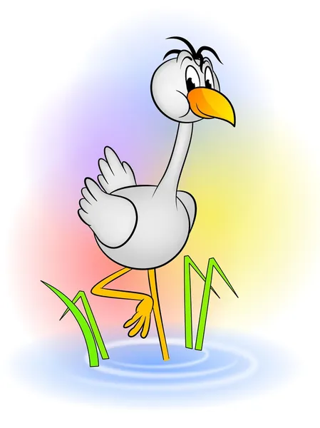 Crane cartoon — Stock Photo, Image