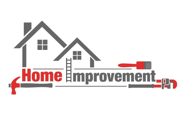 Ikonen för förbättring av hemmet — Stockfoto