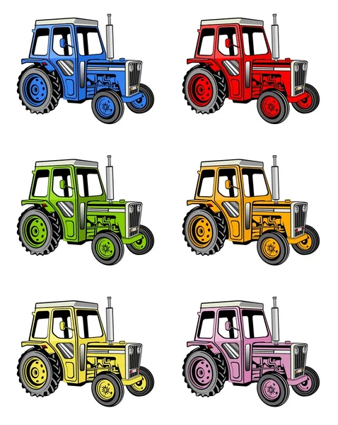 Zemědělské traktory — Stock fotografie